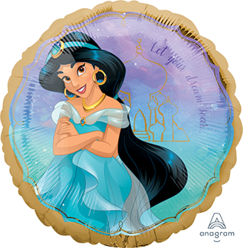 DISNEY PRINCESS JASMINE ONCE UPON A TIME FOIL BALLOON - 43CM