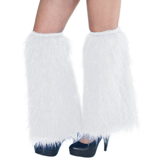 PLUSH LEG WARMERS - WHITE