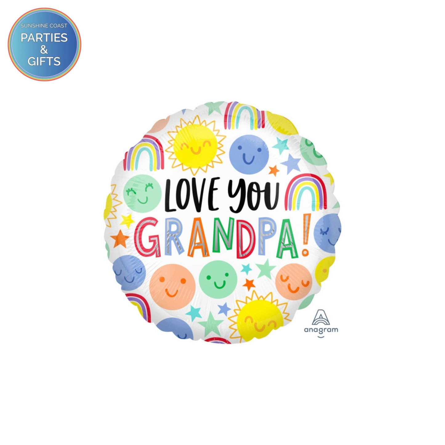 LOVE YOU GRANDPA FOIL BALLOON - 43CM