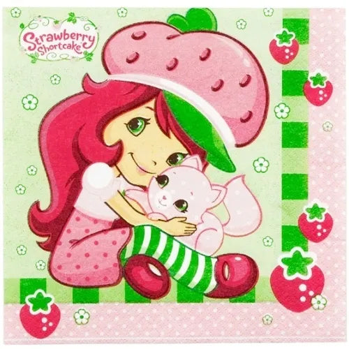 STRAWBERRY SHORTCAKE LUNCH NAPKINS - PACK OF 16