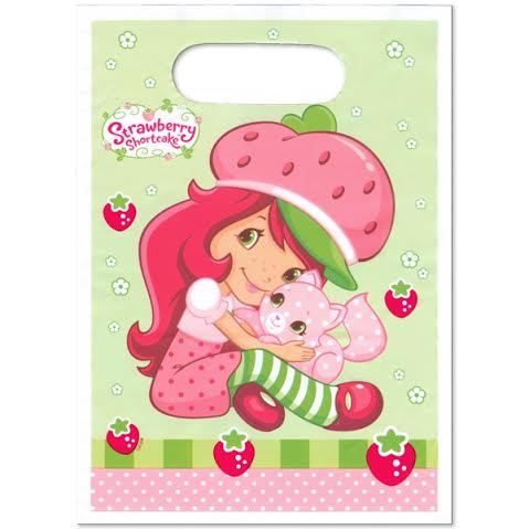 STRAWBERRY SHORTCAKE LOOT BAGS - PACK OF 8