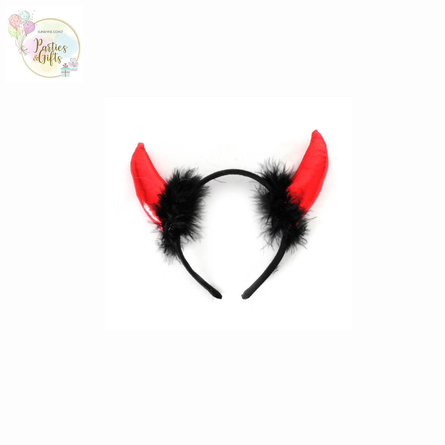 COSTUME ACCESSORY - FLUFFY DEVIL HEADBAND