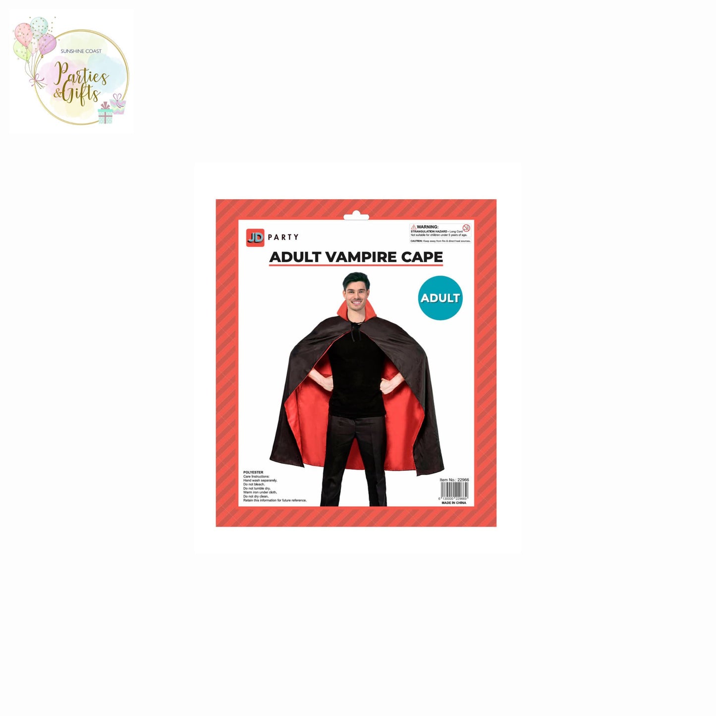 COSTUME ACCESSORY - ADULT VAMPIRE CAPE