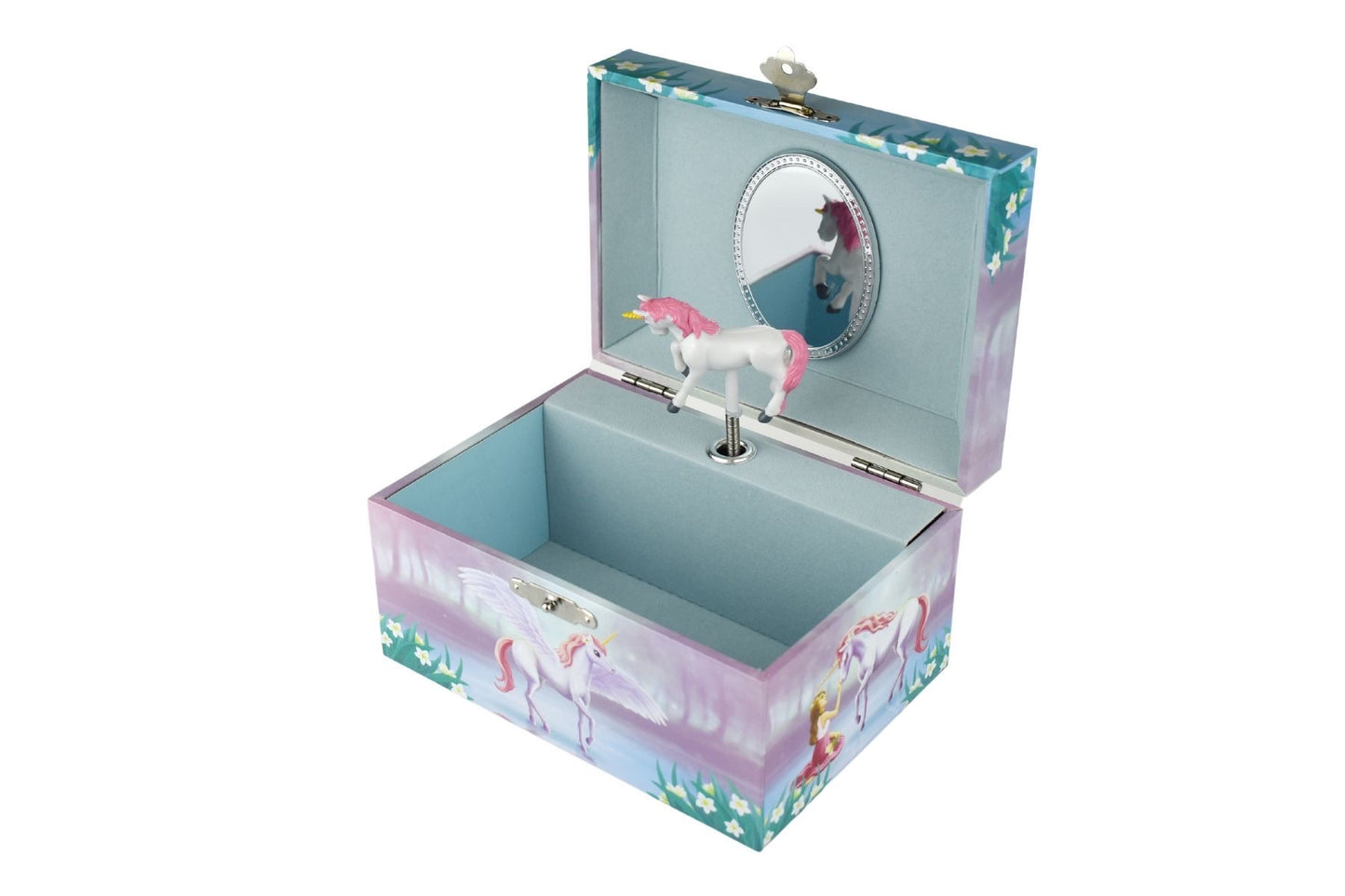 KAPER KIDZ DELUXE UNICORN TIN TEA SET IN SUITCASE - 18 PIECES