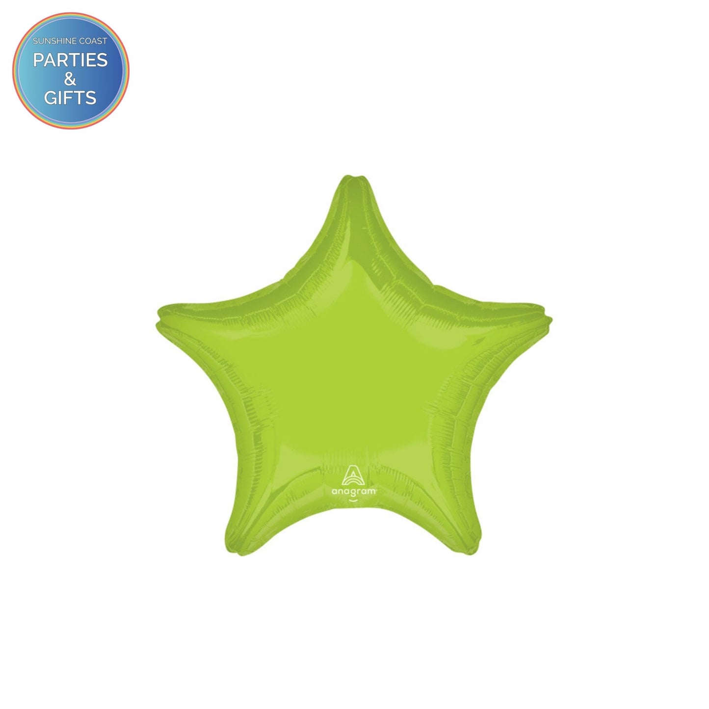 VIBRANT GREEN STAR FOIL BALLOON - 48CM