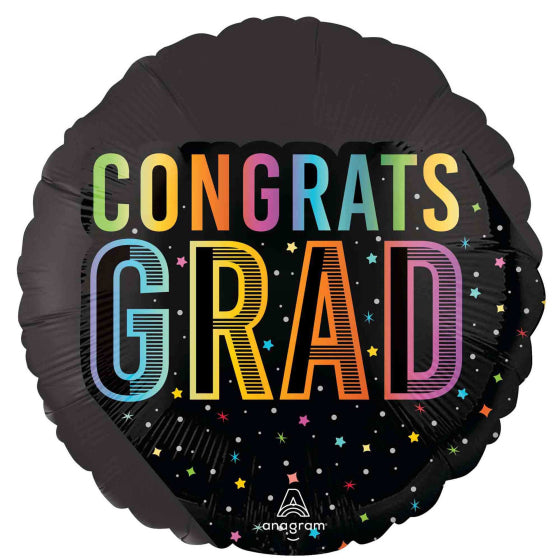 CONGRATS GRAD COSMIC FOIL BALLOON - 45CM