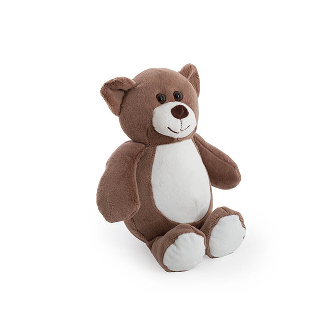 ZOO FRIEND BEAR GREY PLUSH TEDDY - 23CM