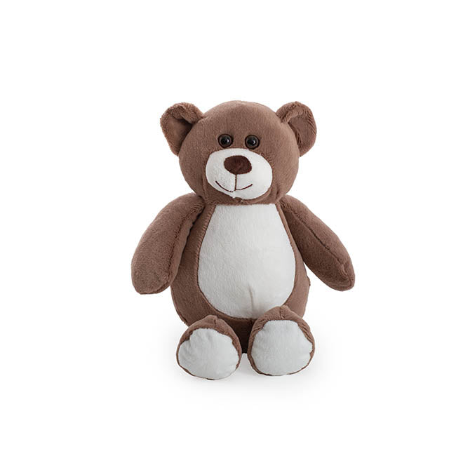 ZOO FRIEND BEAR GREY PLUSH TEDDY - 23CM