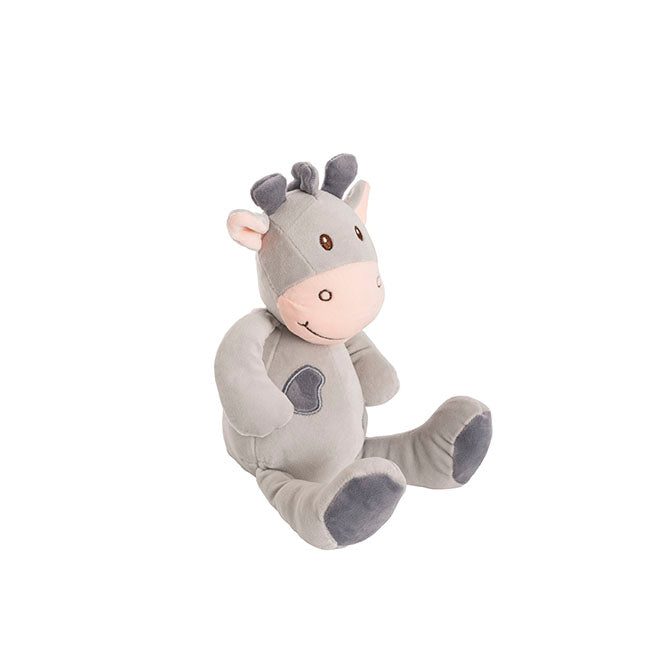 COLBY GIRAFFE COOL GREY PLUSH TEDDY - 23CM