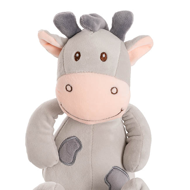 COLBY GIRAFFE COOL GREY PLUSH TEDDY - 23CM