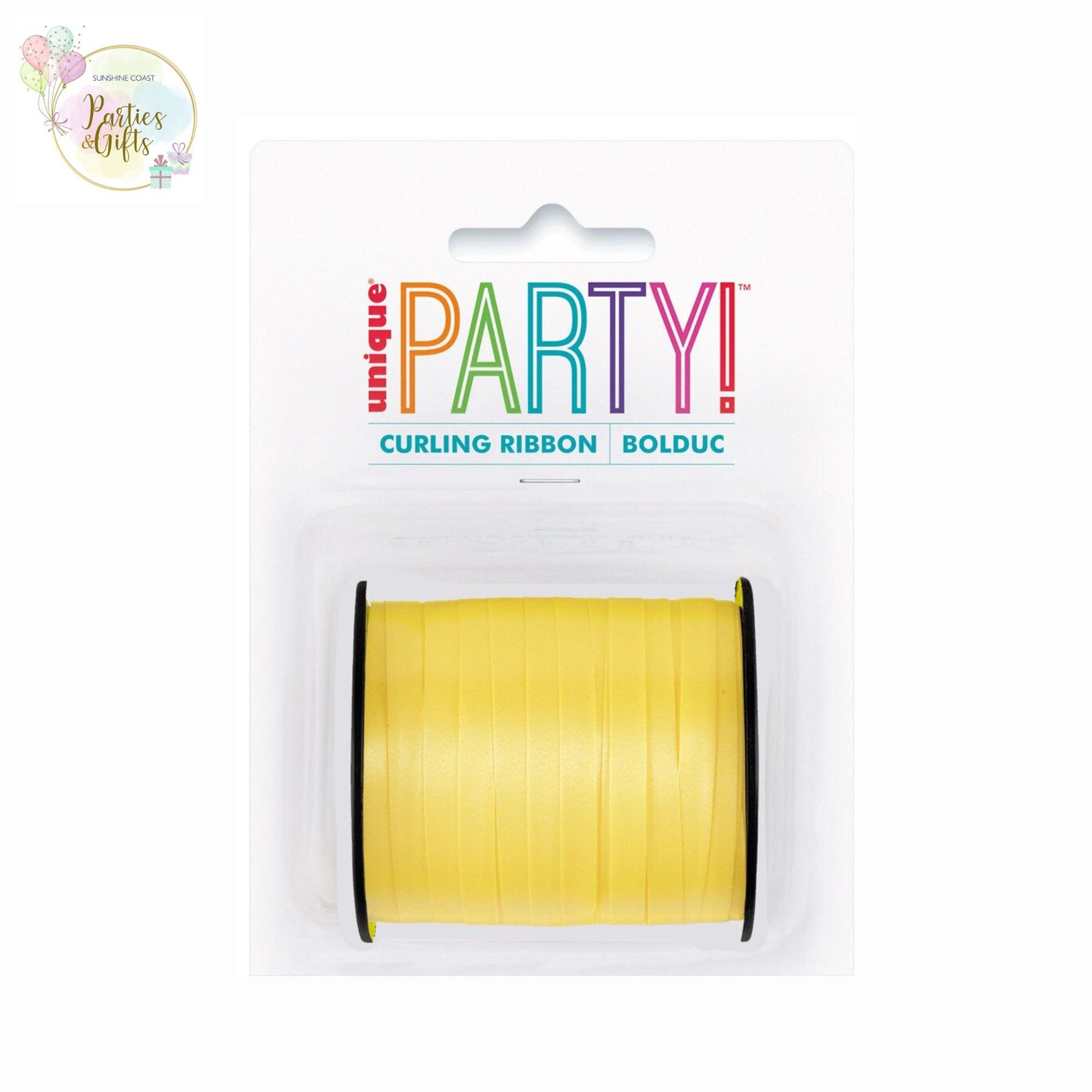 CURLING RIBBON YELLOW - 91.4M