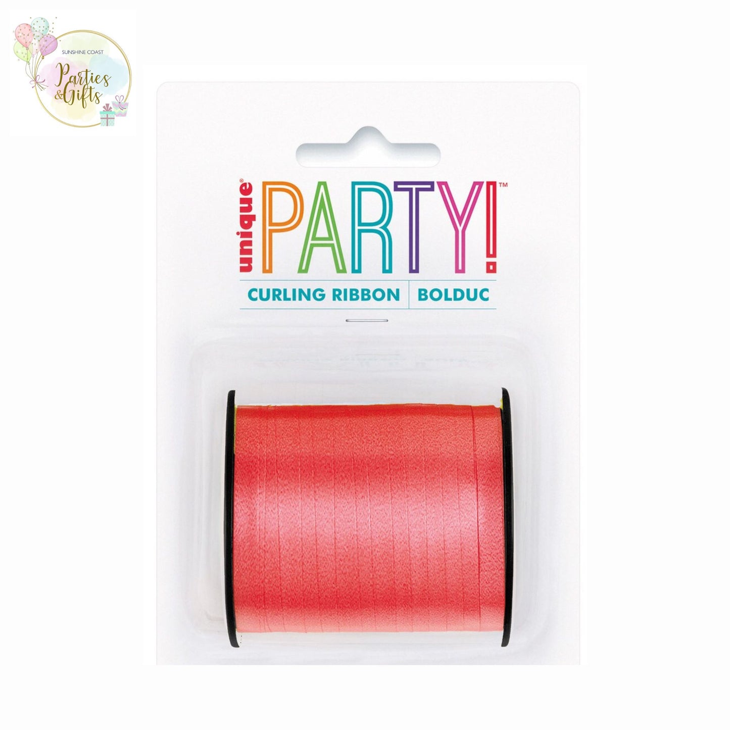 CURLING RIBBON RED - 91.4M