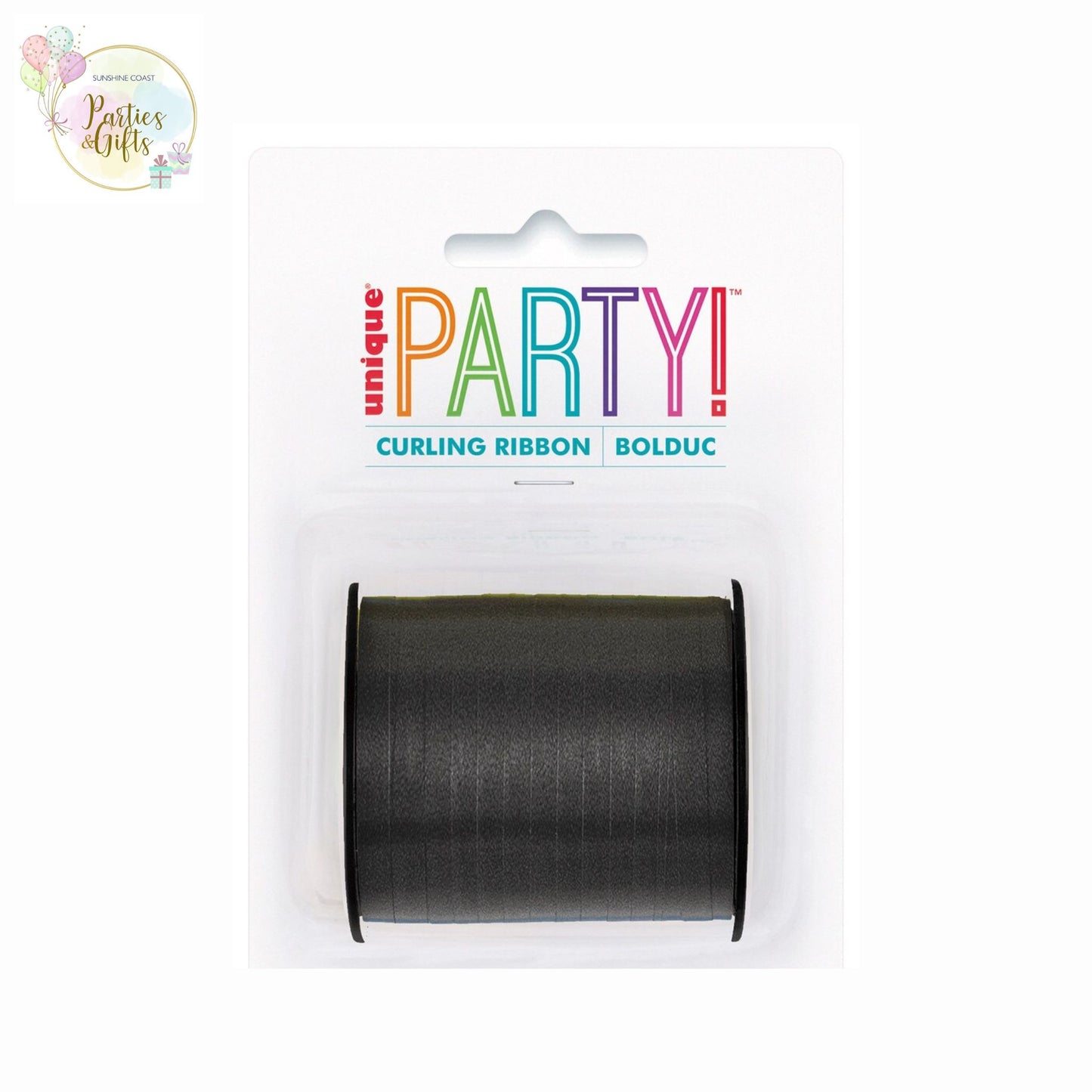 CURLING RIBBON MIDNIGHT BLACK - 91.4M
