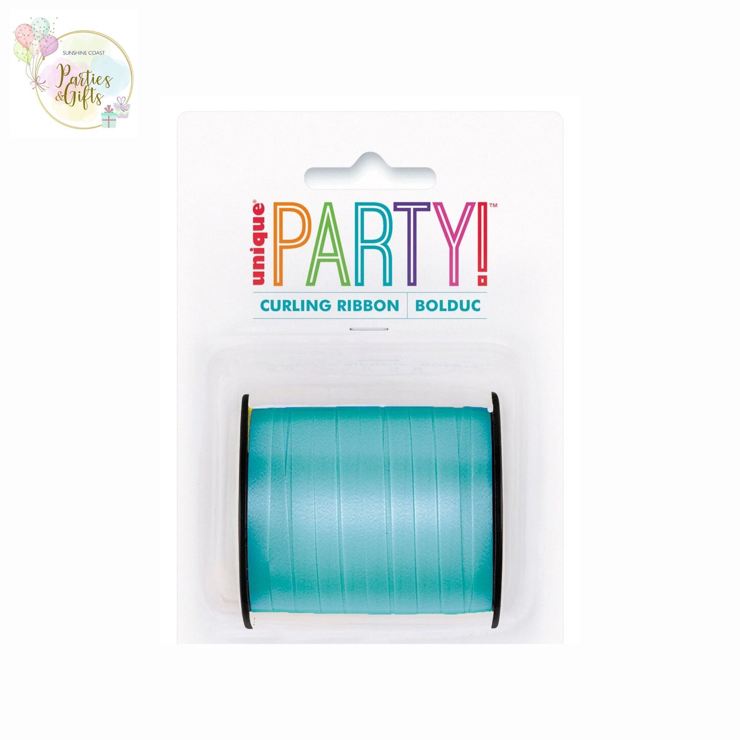 CURLING RIBBON CARIBBEAN TEAL - 91.4M