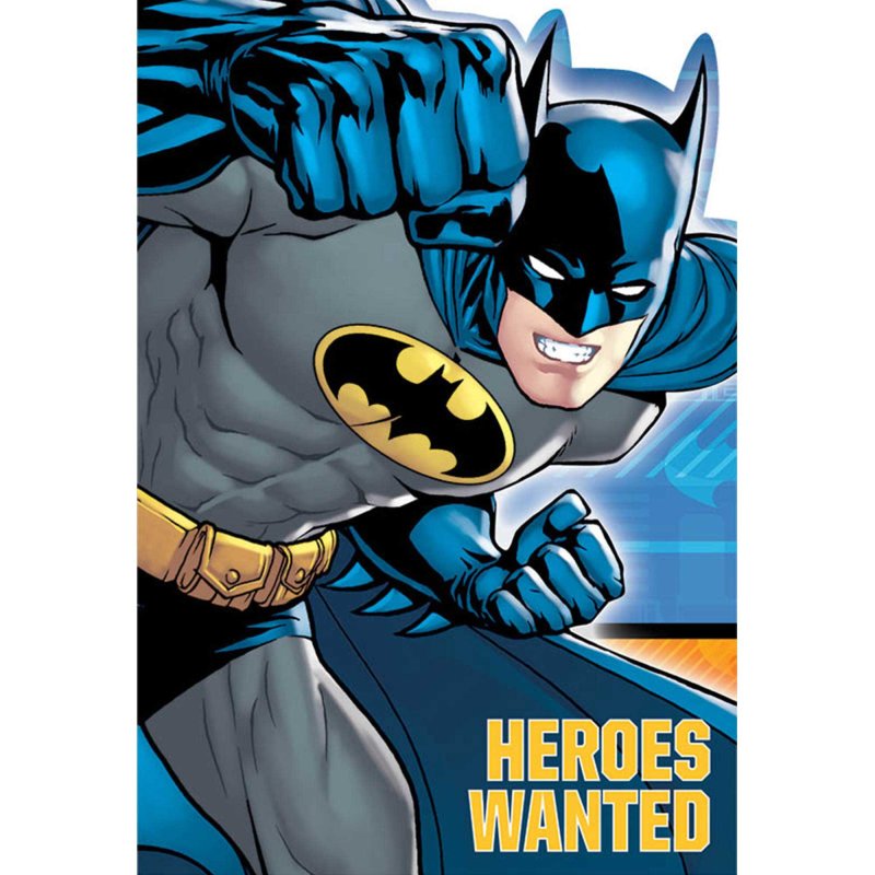 BATMAN INVITATION SET - PACK OF 8