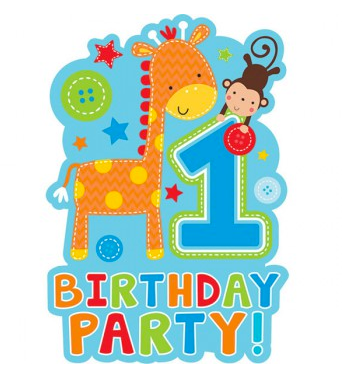 ONE WILD BOY 1ST BIRTHDAY INVITATION SET - PACK OF 8