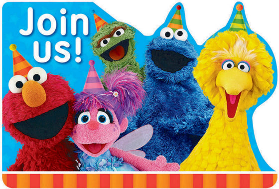 SESAME STREET INVITATION SET - PACK OF 8