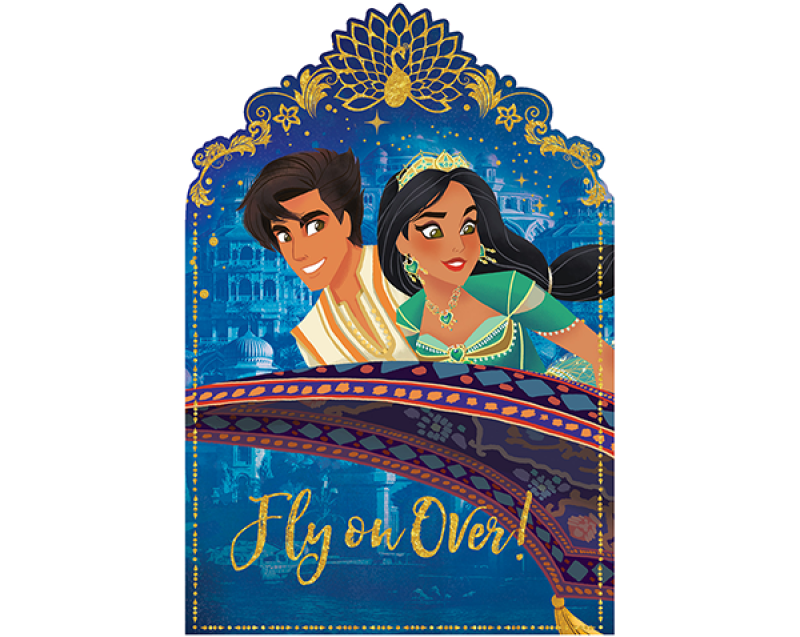 DISNEY ALADDIN INVITATION SET - PACK OF 8