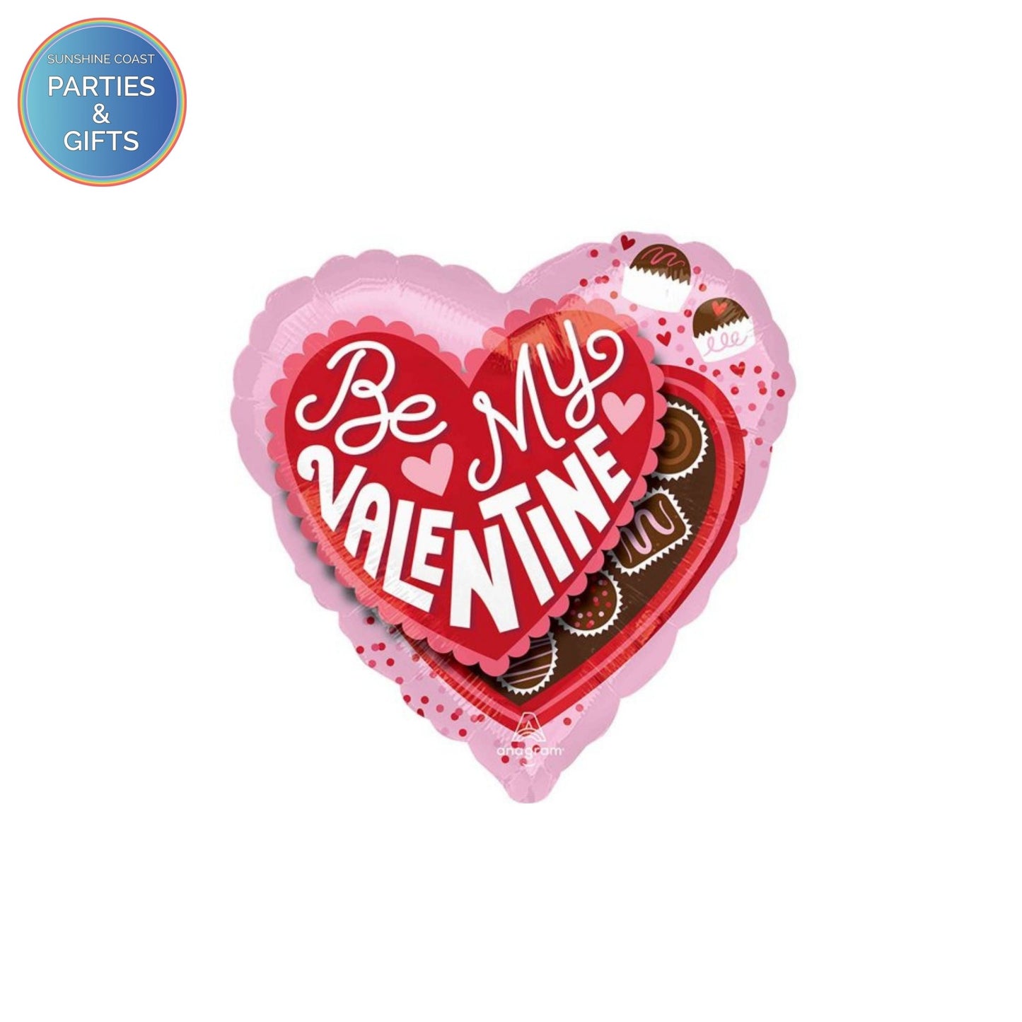 BE MY VALENTINE HEARTFELT DELIGHTS FOIL BALLOON - 43CM