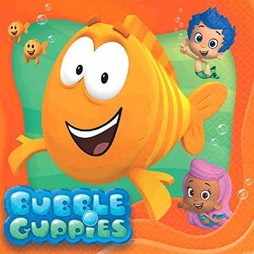 BUBBLE GUPPIES LUNCH NAPKINS - PACK OF 16