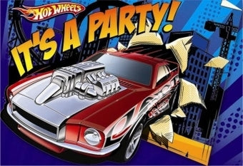 HOT WHEELS INVITATION SET - PACK OF 8