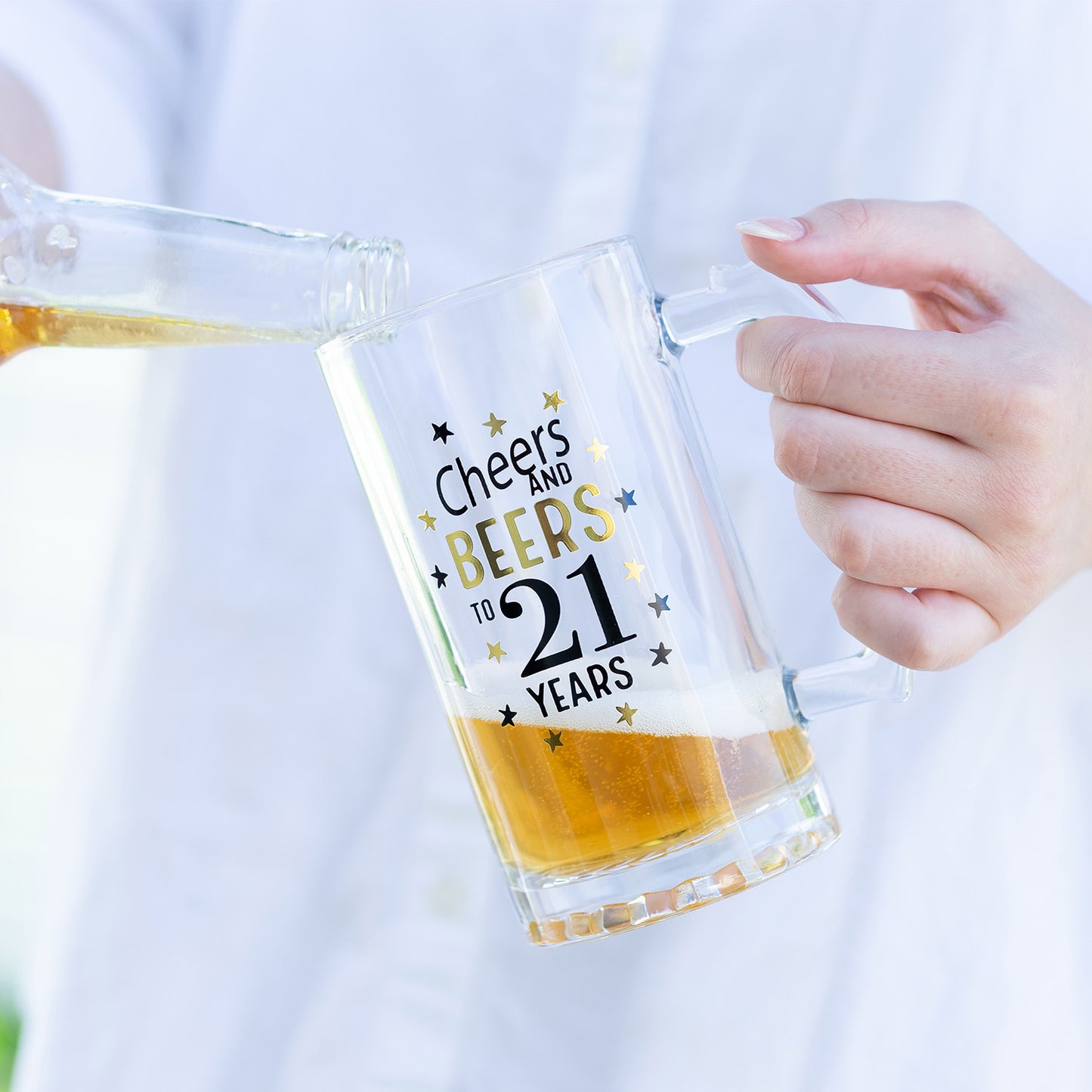 SIP CELEBRATION 21ST BIRTHDAY BEER GLASS