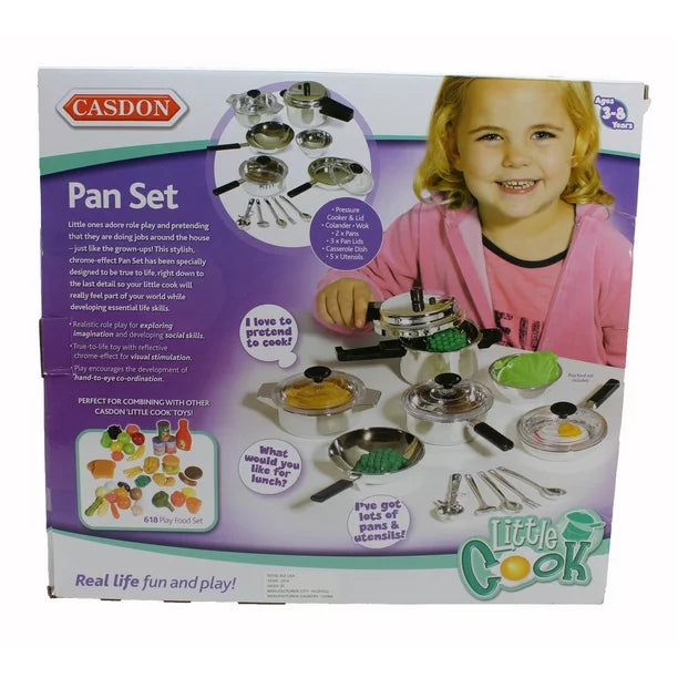CASDON LITTLE COOK PAN SET - 15 PIECES