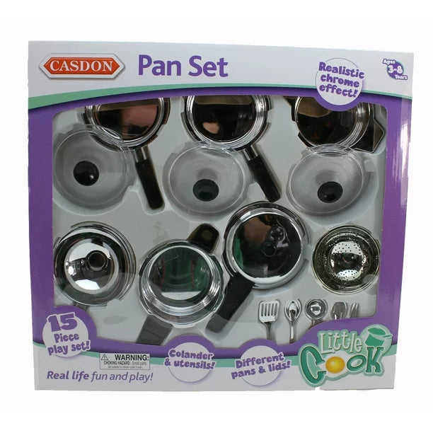 CASDON LITTLE COOK PAN SET - 15 PIECES