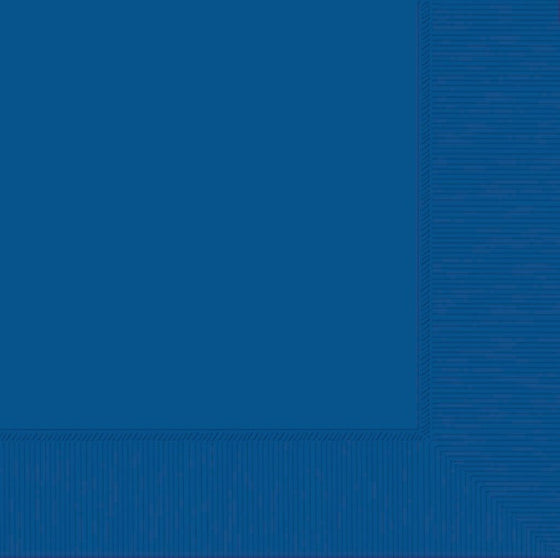BRIGHT ROYAL BLUE BEVERAGE NAPKINS - PACK OF 20