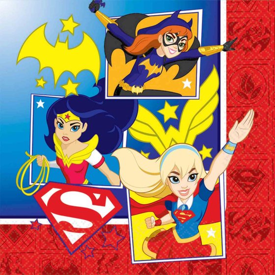 DC SUPER HERO GIRLS LUNCH NAPKINS - PACK OF 16