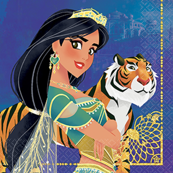 DISNEY ALADDIN LUNCH NAPKINS - PACK OF 16