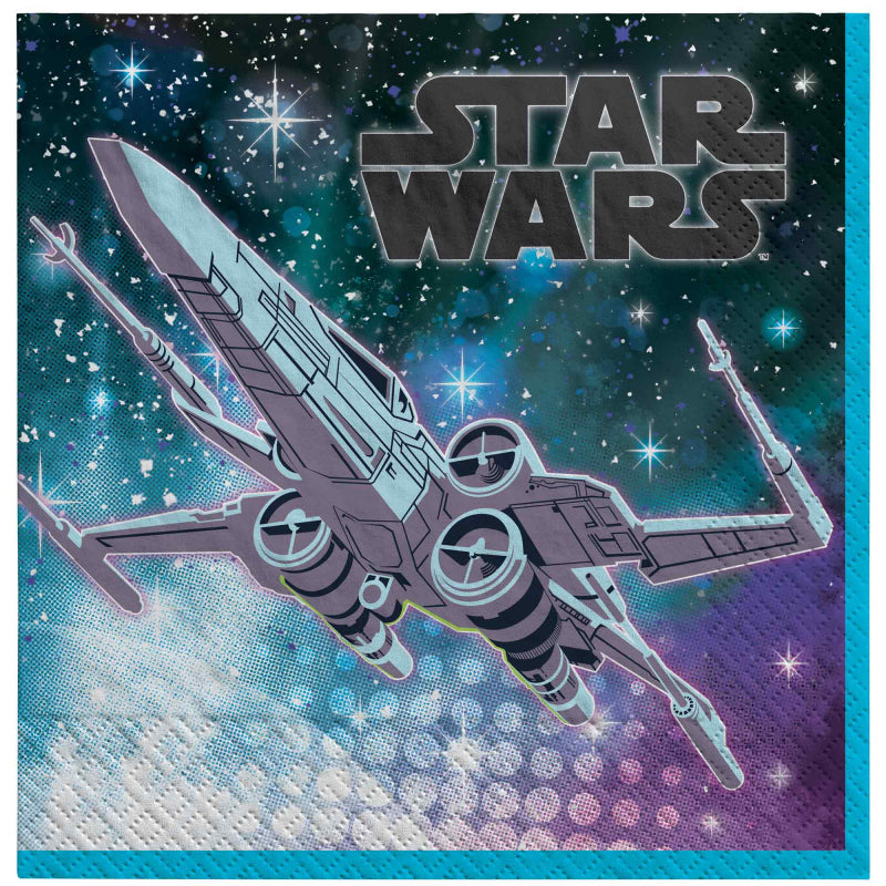 STAR WARS GALAXY LUNCH NAPKINS - PACK OF 16