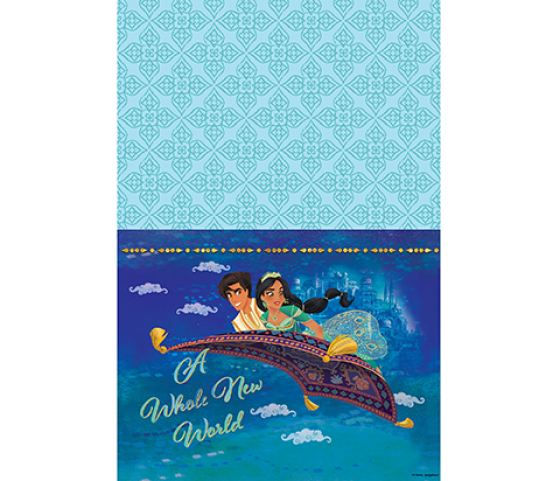 DISNEY ALADDIN PAPER TABLECOVER 137CM x 243CM