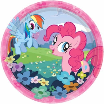 MY LITTLE PONY ROUND PAPER PLATES 17.8CM - PACK OF 8