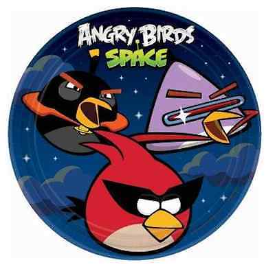 ANGRY BIRDS SPACE PAPER ROUND PLATES 22.9CM - PACK OF 8