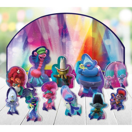 TROLLS WORLD TOUR TABLE DECORATING KIT - 12 PIECES