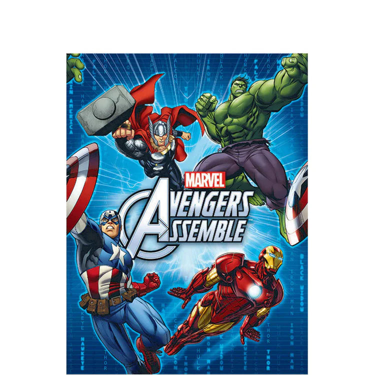 MARVEL AVENGERS ASSEMBLE PLASTIC TABLECOVER 137CM x 243CM