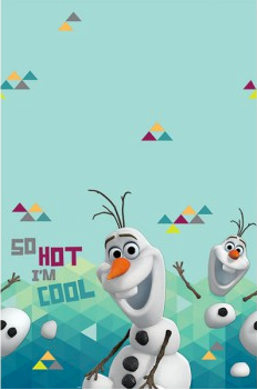 DISNEY FROZEN OLAF PLASTIC TABLECOVER 137CM x 244CM