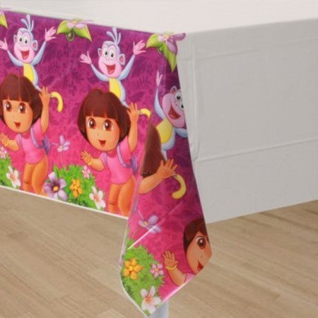 DORA THE EXPLORER FLOWER ADVENTURE PLASTIC TABLECOVER 137CM x 243CM