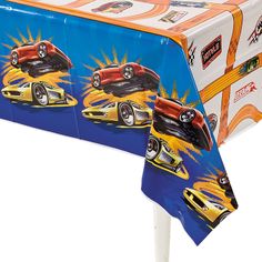HOT WHEELS SPEED CITY PLASTIC TABLECOVER 137CM x 259CM