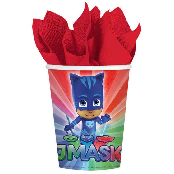 PJ MASKS 266ML PAPER CUPS - PACK OF 8