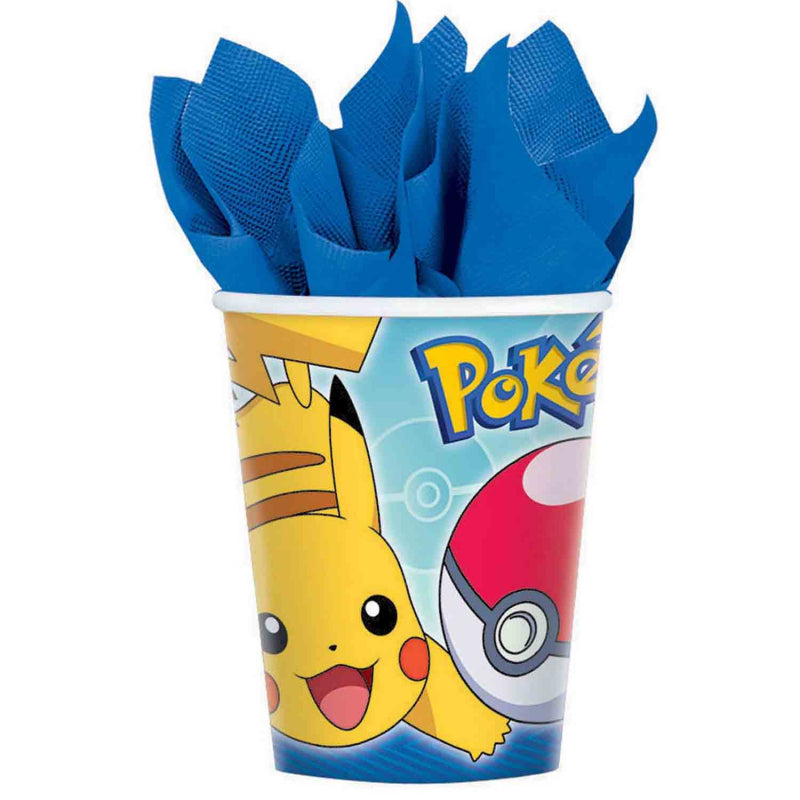 POKEMON 266ML PAPER CUPS - PACK OF 8