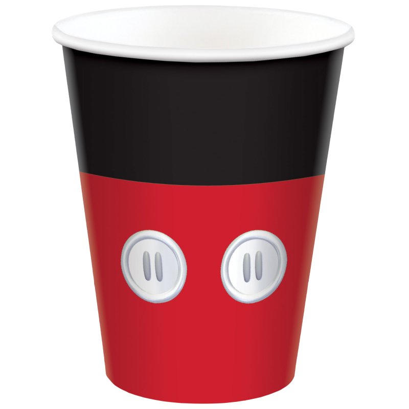 MICKEY MOUSE 266ML PAPER CUPS - PACK OF 8