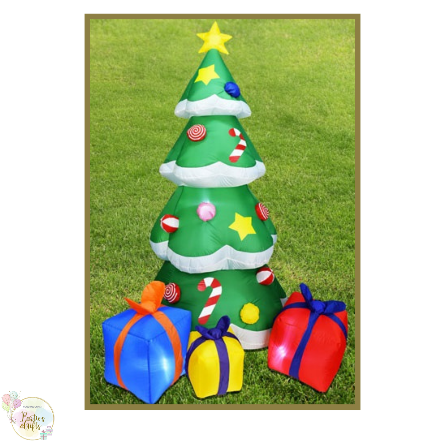 CHRISTMAS INFLATABLE TREE WITH PRESENTS 210CM