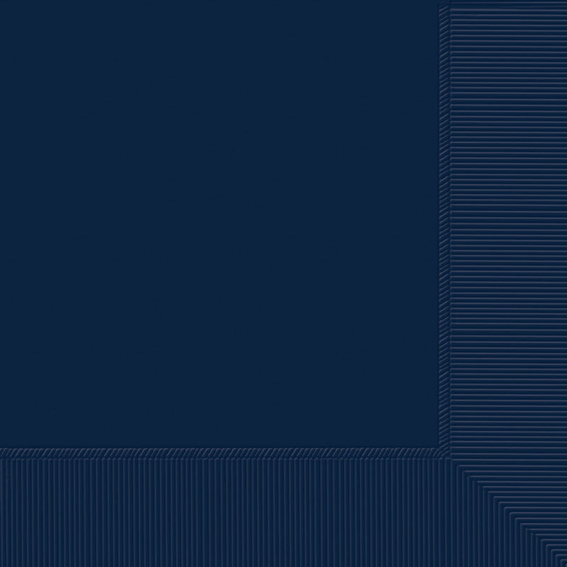 NAVY BEVERAGE NAPKINS - PACK OF 50