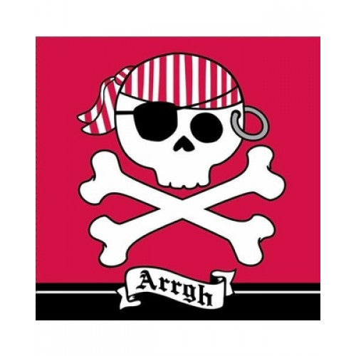 PIRATE PAARTY LUNCH NAPKINS - PACK OF 16
