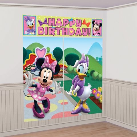 MINNIE MOUSE BOW-TIQUE SCENE SETTER WALL DECORATING KIT