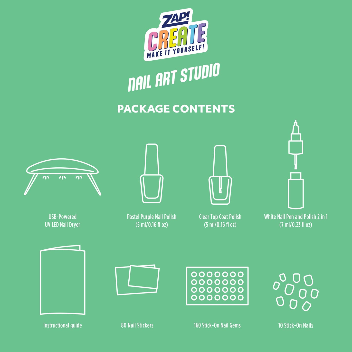 ZAP CREATE NAIL ART STUDIO KIT