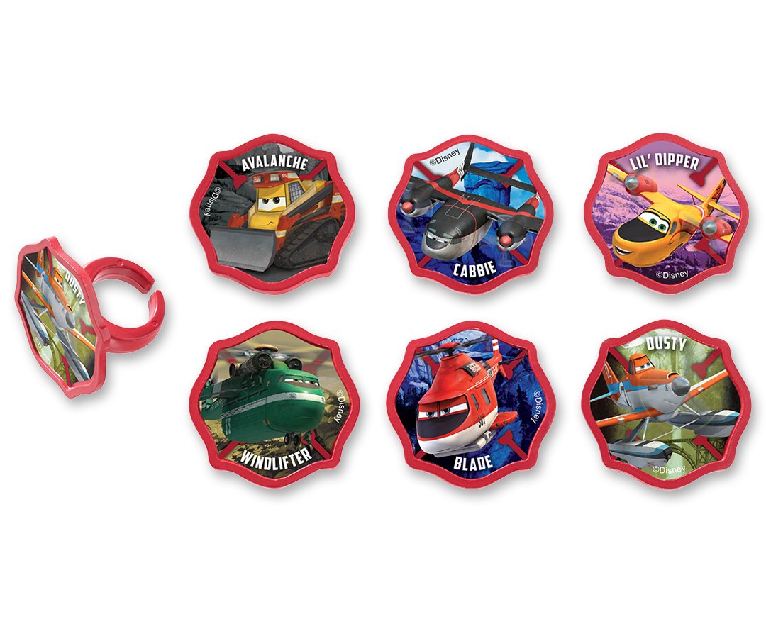 DISNEY PLANES 2 CUPCAKE RINGS - PACK OF 12