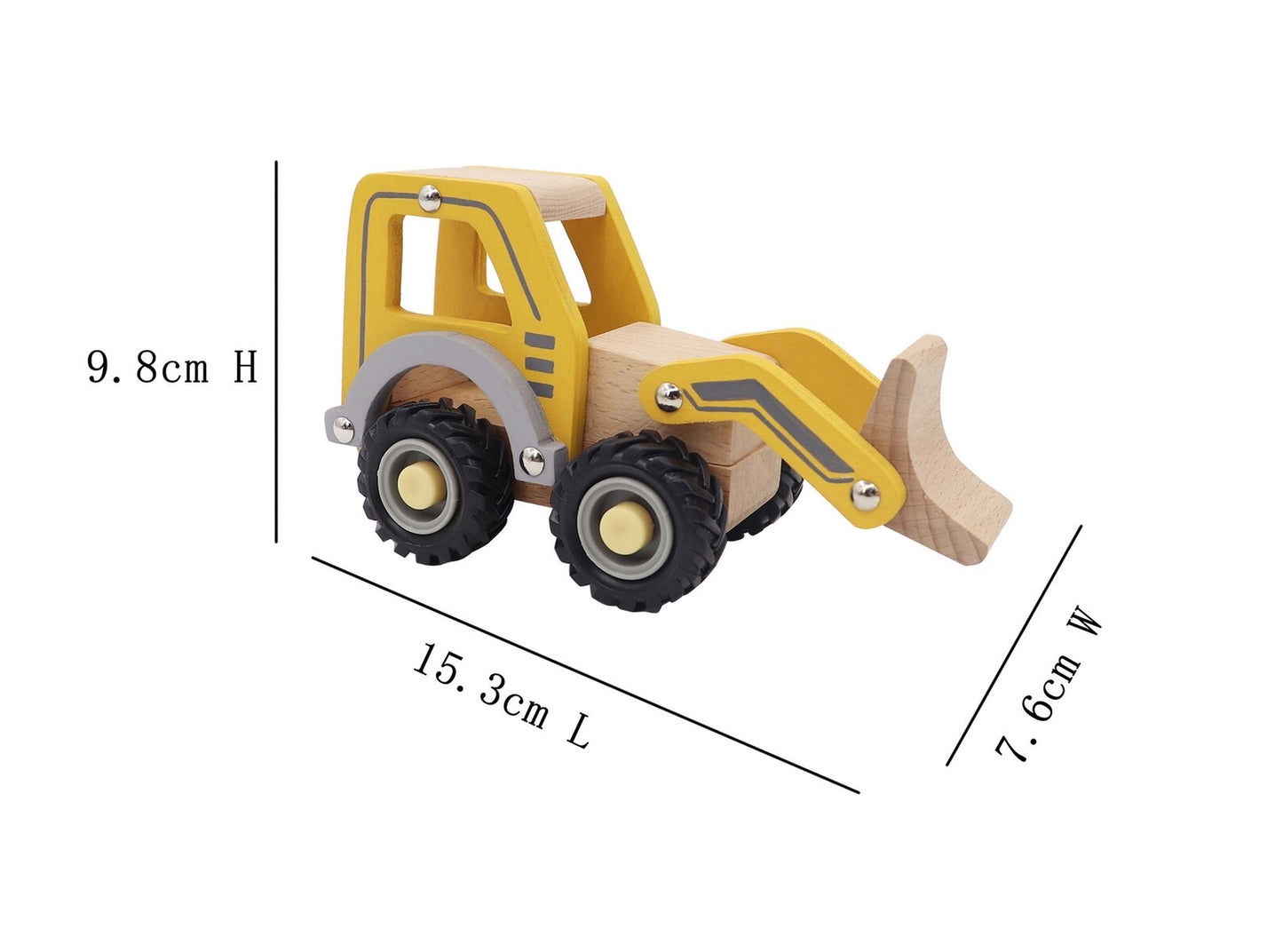 KAPER KIDZ WOODEN CALM AND BREEZY BULLDOZER